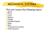 MECHANICAL SYSTEMS