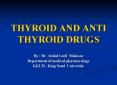 THYROID AND ANTI THYROID DRUGS PowerPoint PPT Presentation