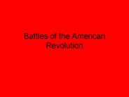 Battles of the American Revolution