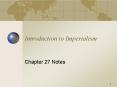 Introduction to Imperialism PowerPoint PPT Presentation