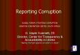 Reporting Corruption PowerPoint PPT Presentation