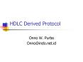HDLC Derived Protocol PowerPoint PPT Presentation