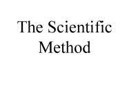 The Scientific Method