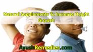 Natural Supplements To Increase Height Growth