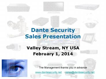 Dante Security Sales Presentation