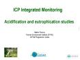 ICP Integrated Monitoring   Acidification and eutrophication studies PowerPoint PPT Presentation