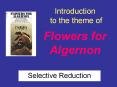 Introduction to the theme of Flowers for Algernon PowerPoint PPT Presentation