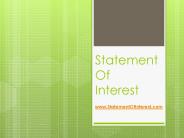 Statement of Interest