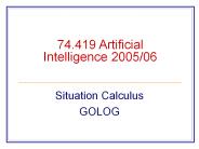 74.419 Artificial Intelligence 2005/06