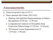 Announcements