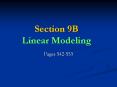 Section 9B Linear Modeling PowerPoint PPT Presentation