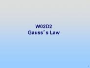 W02D2 Gauss
