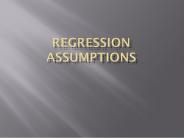 Regression Assumptions