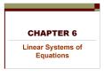 Linear Systems of Equations PowerPoint PPT Presentation