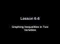 Graphing Inequalities in Two Variables PowerPoint PPT Presentation