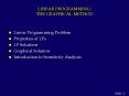LINEAR PROGRAMMING:  THE GRAPHICAL METHOD PowerPoint PPT Presentation