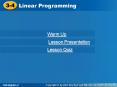 Linear Programming PowerPoint PPT Presentation