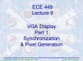 VGA Display Part 1 Synchronization PowerPoint PPT Presentation