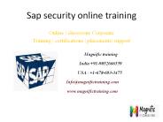 sap security online training