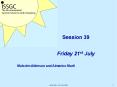 Friday 21st July PowerPoint PPT Presentation