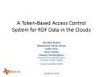 A Token-Based Access Control System for RDF Data in the Clouds PowerPoint PPT Presentation