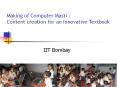 Making of Computer Masti : Content creation for an innovative Textbook PowerPoint PPT Presentation