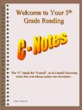 Welcome to Your 5th Grade Reading PowerPoint PPT Presentation