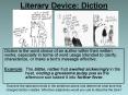 Literary Device: Diction PowerPoint PPT Presentation