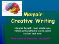 Memoir Creative Writing PowerPoint PPT Presentation