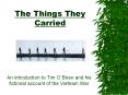 The Things They Carried PowerPoint PPT Presentation