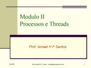 Modulo II Processos e Threads
