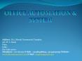 Office Automation & System PowerPoint PPT Presentation