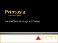 Order dental clinic visiting card samples online PowerPoint PPT Presentation