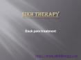 back pain treatment PowerPoint PPT Presentation