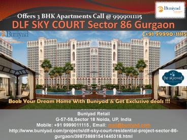 DLF Sky Court - The place of immense enjoyment
