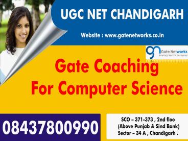 Welcome to Gate Coaching in Chandigarh