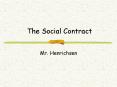 The Social Contract PowerPoint PPT Presentation