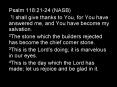 Psalm 118:21-24 (NASB) PowerPoint PPT Presentation
