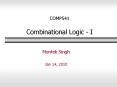 COMP541 Combinational Logic - I PowerPoint PPT Presentation