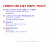 Combinational Logic (mostly review!) PowerPoint PPT Presentation