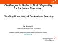 Challenges in Order to Build Capability    for Inclusive Education PowerPoint PPT Presentation
