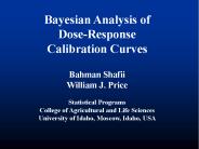 Bayesian Analysis of