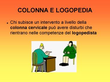 COLONNA E LOGOPEDIA