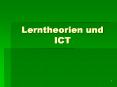 Lerntheorien und ICT PowerPoint PPT Presentation