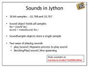 Sounds in Jython