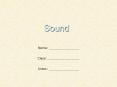 Sound PowerPoint PPT Presentation