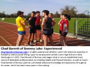 Chad Barrett of Bonney Lake- Experienced