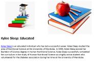 Kylee Sleep- Educated