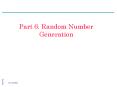 Part 6: Random Number Generation PowerPoint PPT Presentation