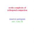 on the complexity of orthogonal compaction  maurizio patrignani third univ. of rome  patrigna@dia.uniroma3.it PowerPoint PPT Presentation